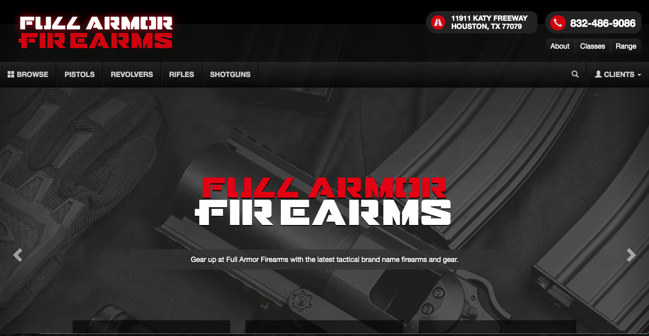 Gun Store Home Page
